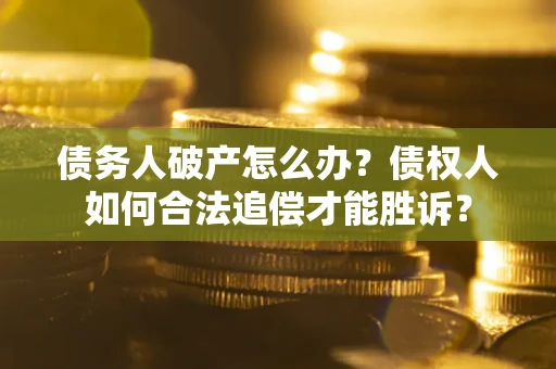 武汉债务人破产怎么办？债权人如何合法追偿才能胜诉？