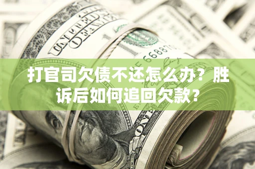 武汉打官司欠债不还怎么办？胜诉后如何追回欠款？