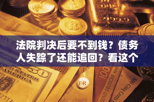 武汉法院判决后要不到钱？债务人失踪了还能追回？看这个方法！