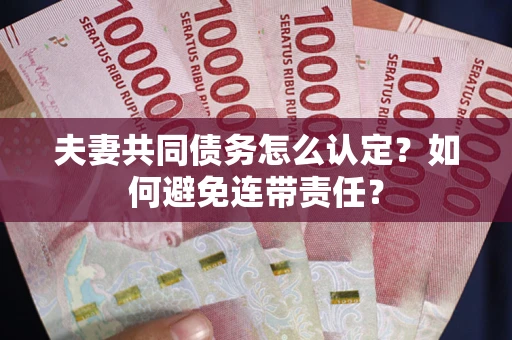 武汉夫妻共同债务怎么认定？如何避免连带责任？