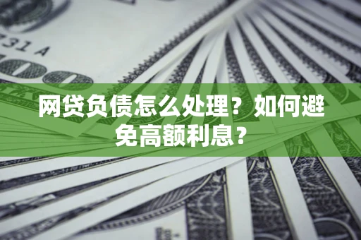 武汉网贷负债怎么处理？如何避免高额利息？