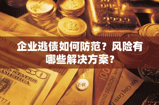 武汉企业逃债如何防范？风险有哪些解决方案？