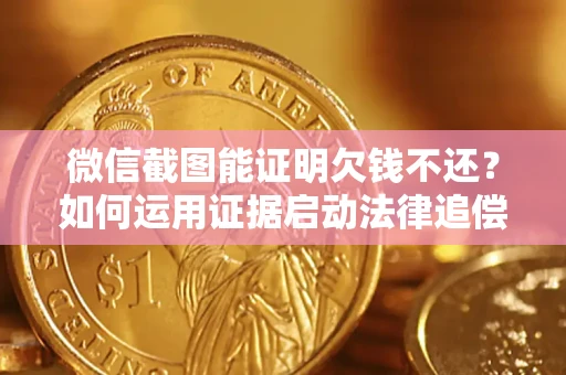武汉微信截图能证明欠钱不还？如何运用证据启动法律追偿程序？