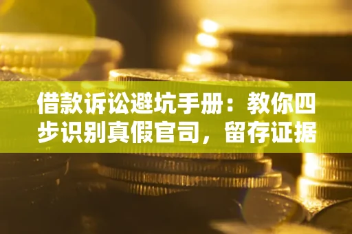 武汉借款诉讼避坑手册：教你四步识别真假官司，留存证据不踩雷