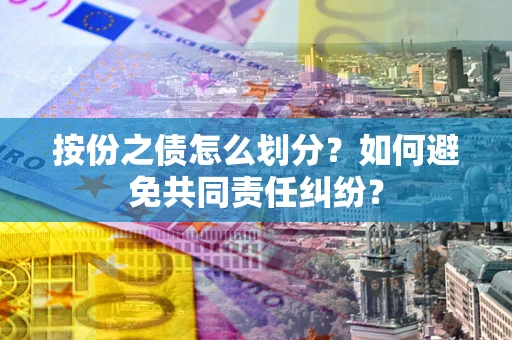武汉按份之债怎么划分？如何避免共同责任纠纷？