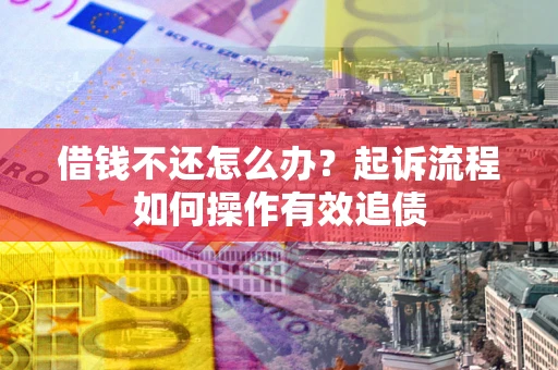 武汉借钱不还怎么办？起诉流程如何操作有效追债