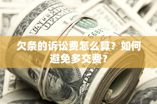 武汉欠条的诉讼费怎么算？如何避免多交费？