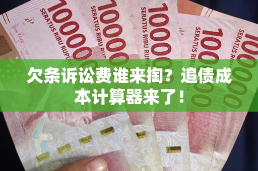 武汉欠条诉讼费谁来掏？追债成本计算器来了！