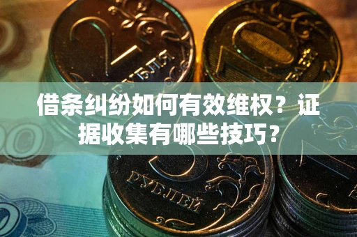 武汉借条纠纷如何有效维权？证据收集有哪些技巧？