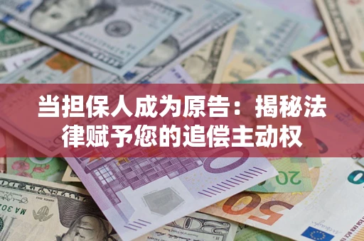 武汉当担保人成为原告：揭秘法律赋予您的追偿主动权