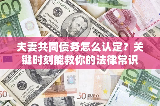 武汉夫妻共同债务怎么认定？关键时刻能救你的法律常识