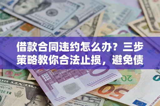 武汉借款合同违约怎么办？三步策略教你合法止损，避免债务危机升级