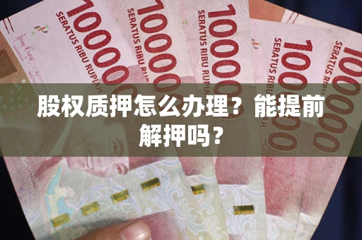 武汉股权质押怎么办理？能提前解押吗？