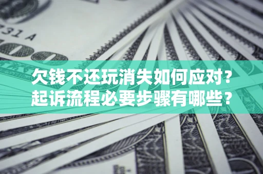 武汉欠钱不还玩消失如何应对？起诉流程必要步骤有哪些？