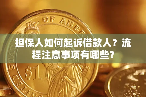 武汉担保人如何起诉借款人？流程注意事项有哪些？